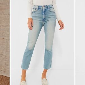 MOTHER The Hustler Ankle Fray - Au Revoir, Size 28